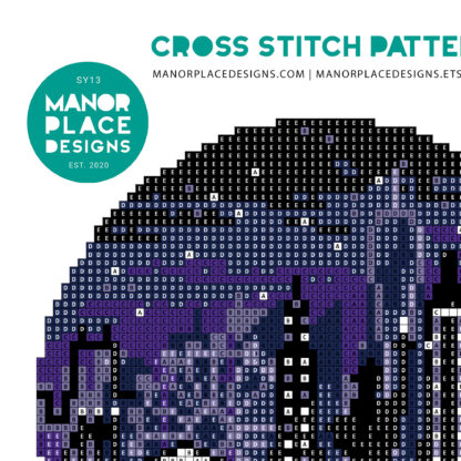 New York Skyline At Night Cross Stitch Pattern - Image 3