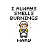 I Always Smells Burnings BBC Ghosts Mary Cross Stitch Pattern - Image 3