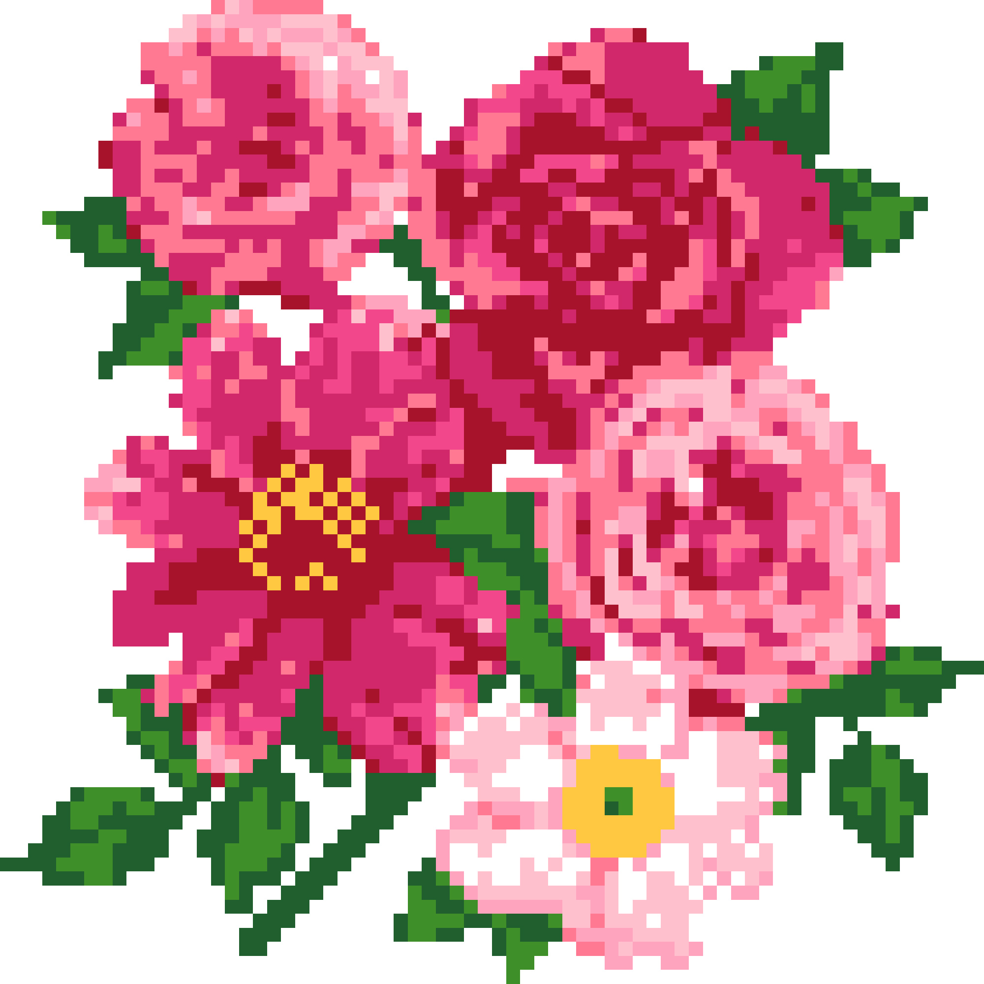 Pink Flowers - DMC