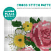 Pink Roses Cross Stitch Pattern - Image 3